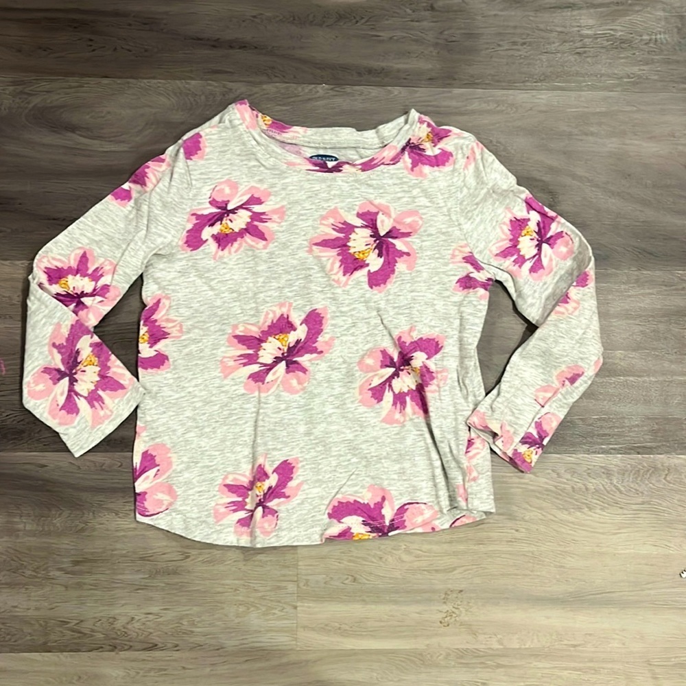Flower long sleeve toddler shirt